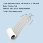 1pair High Elasticity Anti-Odor Breathable Sweat Absorbent Shock Absorbing Insoles - Image 6
