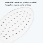 1pair High Elasticity Anti-Odor Breathable Sweat Absorbent Shock Absorbing Insoles - Image 8