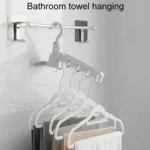 Foldable 5-Hole Clothes Hanging Rack Traveling Portable Clothing Hooks - Image 4