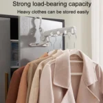 Foldable 5-Hole Clothes Hanging Rack Traveling Portable Clothing Hooks - Image 5