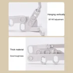 Foldable 5-Hole Clothes Hanging Rack Traveling Portable Clothing Hooks - Image 8