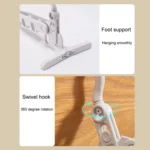 Foldable 5-Hole Clothes Hanging Rack Traveling Portable Clothing Hooks - Image 9