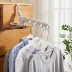 Foldable 5-Hole Clothes Hanging Rack Traveling Portable Clothing Hooks - Image 10