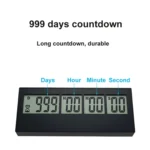 PS-110 LCD Screen Digital Display Date Countdown Timer 999 Days Timer - Image 4