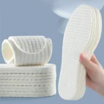 1pair Thin Latex Breathable and Sweat Absorbent Soft Bottom Comfort Shock Absorbing Insoles - Image 2