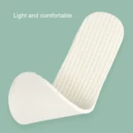 1pair Thin Latex Breathable and Sweat Absorbent Soft Bottom Comfort Shock Absorbing Insoles - Image 4