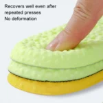 1pair High Elasticity Breathable Sweat Absorbent Shock Absorbent Cuttable Insoles - Image 4