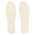 1pair Wool Winter Soft Anti-Odor Latex Warm Thick Padded High Elastic Shock Absorbing Insoles