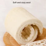 1pair Wool Winter Soft Anti-Odor Latex Warm Thick Padded High Elastic Shock Absorbing Insoles - Image 5