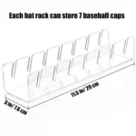 Acrylic Baseball Cap Holder Can Store 7 Baseball Caps - Image 3