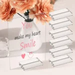 Acrylic Place Card Holders Table Numbers Postcard Picture Display Stand - Image 2