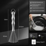 304 Thickened Lengthened Steel Wire Pot Brush Stainless Steel Cleaning Brush For Kitchen - Image 2