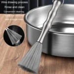 304 Thickened Lengthened Steel Wire Pot Brush Stainless Steel Cleaning Brush For Kitchen - Image 4
