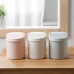 Mini Flip Lid Desktop Trash Can Student Dormitory Living Room Cute Storage Bucket - Image 3