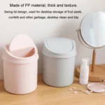Mini Flip Lid Desktop Trash Can Student Dormitory Living Room Cute Storage Bucket - Image 7