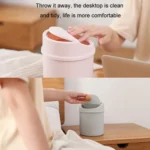 Mini Flip Lid Desktop Trash Can Student Dormitory Living Room Cute Storage Bucket - Image 8