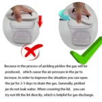 Kitchen Wet And Dry Separate Pickle Jar Plastic Wet And Dry Dispenser Hourglass Can - Image 5