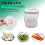 Kitchen Wet And Dry Separate Pickle Jar Plastic Wet And Dry Dispenser Hourglass Can - Image 6