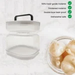 Kitchen Wet And Dry Separate Pickle Jar Plastic Wet And Dry Dispenser Hourglass Can - Image 7