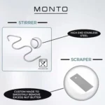 Stainless Steel Peanut Butter Stirrer Food Grade Material Kitchen Butter Jam Stirring Tool - Image 4