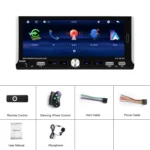 Single Spindle 6.9 inch MP5 With Knob Player Carplay Function Car MP4 Backup Camera - Image 18
