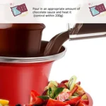 35W  3 Tier Chocolate Fountain  Mini Fondue Set with Hot Melting Pot Base - Image 3