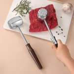304 Stainless Steel Beef Hammer Thickened Solid Knocker Kitchen Double Sided Meat Looser - Image 2