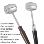 304 Stainless Steel Beef Hammer Thickened Solid Knocker Kitchen Double Sided Meat Looser - Image 5