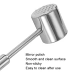 304 Stainless Steel Beef Hammer Thickened Solid Knocker Kitchen Double Sided Meat Looser - Image 6