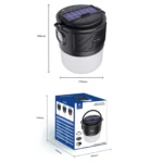 DV-V12 Outdoor Solar Camping Light FM Card Bluetooth Speaker - Image 3