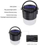 DV-V12 Outdoor Solar Camping Light FM Card Bluetooth Speaker - Image 4