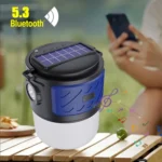 DV-V12 Outdoor Solar Camping Light FM Card Bluetooth Speaker - Image 7