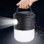 DV-V12 Outdoor Solar Camping Light FM Card Bluetooth Speaker - Image 9