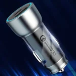 QIAKEY Vehicle Dual Port Fast Charging Charger One To Two Cigarette Lighter - Image 2