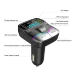 Car Bluetooth MP3 Player Fast Charging Charger - Image 5