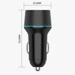 QIAKEY Dual Fast Charging Charger One To Two Cigarette Lighter - Image 3