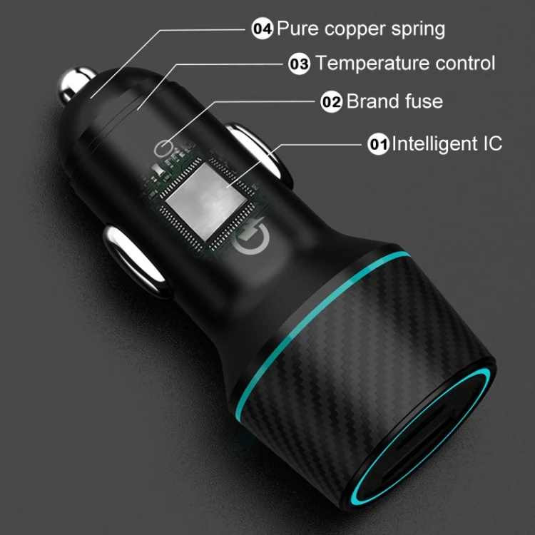 TBD06046820_B5.webp QIAKEY Dual Fast Charging Charger One To Two Cigarette Lighter - Image 6