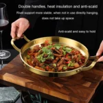 Thickened Stainless Steel Double Ears Pan Seafood Rice Pan Fried Chicken Tray - Image 8