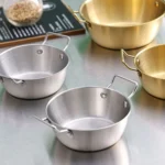 304 Stainless Steel Thickened Double Ear Soup Bowl Snack Bowl Fried Chicken Bowl - Image 3