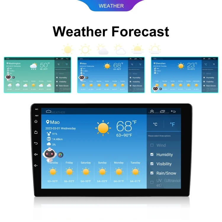 TBD06046900_B12.webp 6+128G Android Universal HD Large Screen Car Bluetooth Player Android GPS Navigation Integrated Machine - Image 13