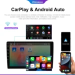 6+128G Android Universal HD Large Screen Car Bluetooth Player Android GPS Navigation Integrated Machine - Image 3