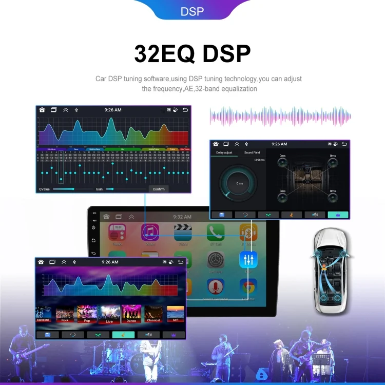 TBD06046900_B3.webp 6+128G Android Universal HD Large Screen Car Bluetooth Player Android GPS Navigation Integrated Machine - Image 4