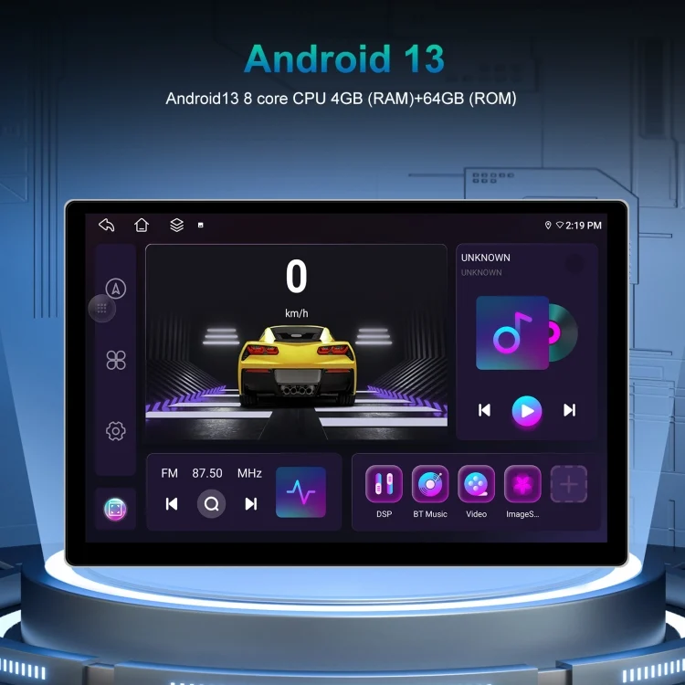 TBD06046915_B1.webp 13.1 inch 4+64G Android Large Screen Navigator With Universal Map APK / Carplay / Reverse Car Image - Image 2