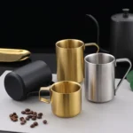 304 Stainless Steel Double Layer Insulated Mug Children Drop-proof Water Cup Coffee Mug - Image 2