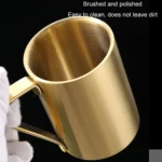304 Stainless Steel Double Layer Insulated Mug Children Drop-proof Water Cup Coffee Mug - Image 8