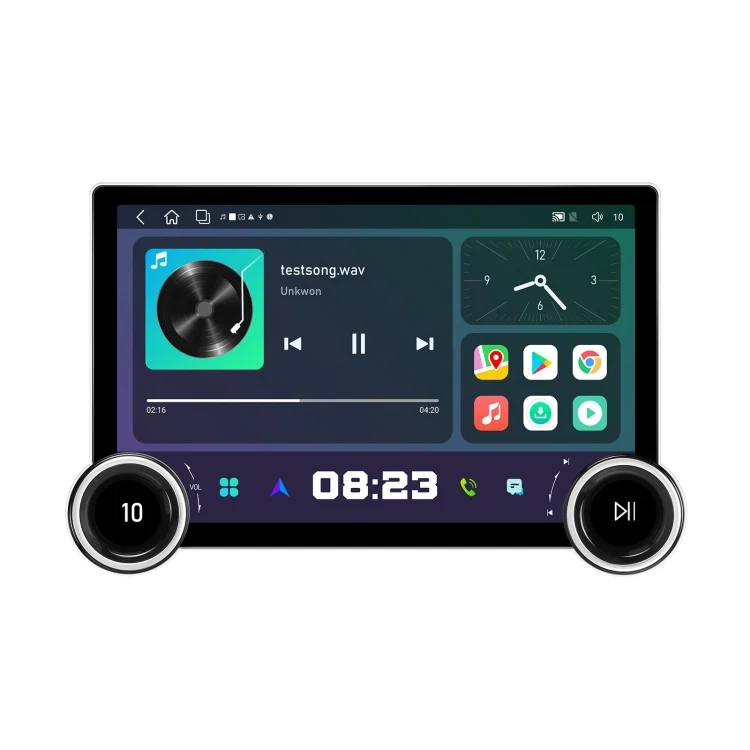 11.8 Inch 4+64G Dual Knob Player Android Large Screen Navigation Wireless CarPlay Reversing Image