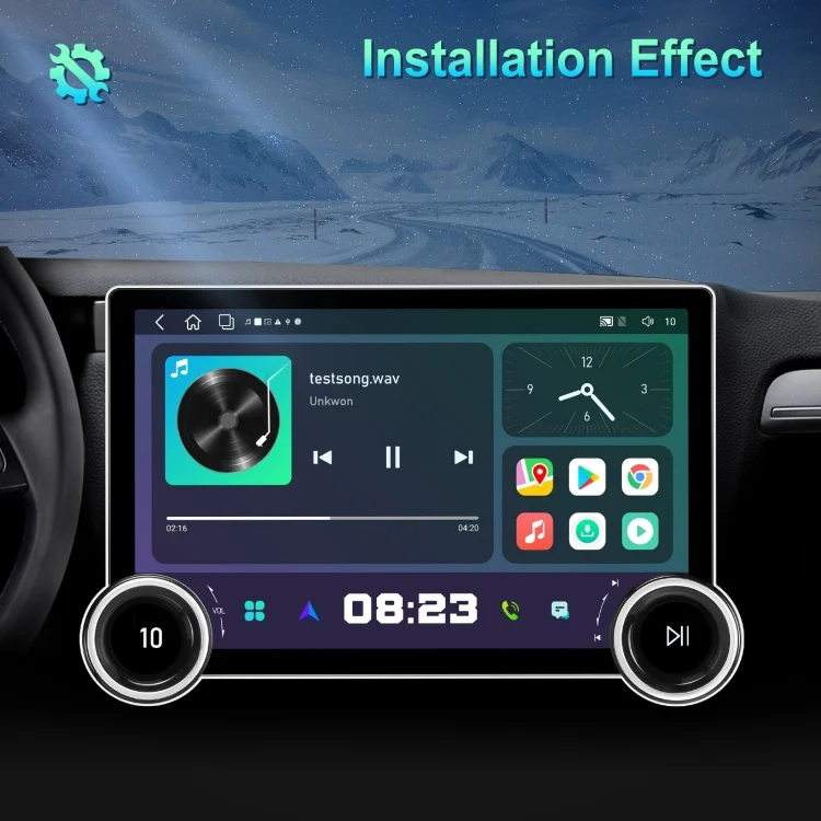 TBD06046922_B1.webp 11.8 Inch 4+64G Dual Knob Player Android Large Screen Navigation Wireless CarPlay Reversing Image - Image 2