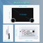 11.8 Inch 4+64G Dual Knob Player Android Large Screen Navigation Wireless CarPlay Reversing Image - Image 14