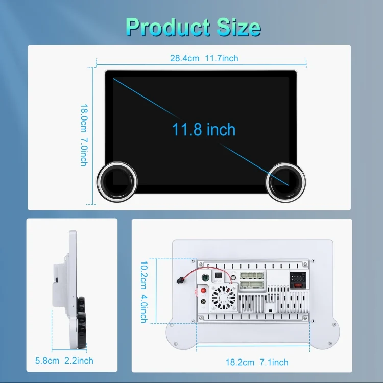 TBD06046922_B13.webp 11.8 Inch 4+64G Dual Knob Player Android Large Screen Navigation Wireless CarPlay Reversing Image - Image 14