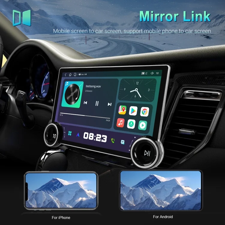 TBD06046922_B3.webp 11.8 Inch 4+64G Dual Knob Player Android Large Screen Navigation Wireless CarPlay Reversing Image - Image 4